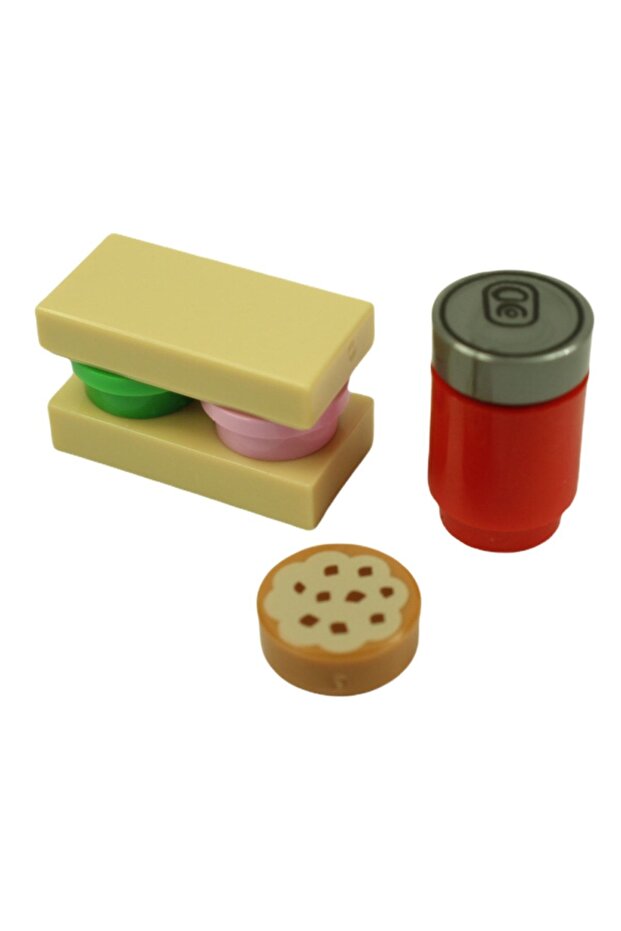 Original Accessory Custom Moc City Minifigure Food Sandwich Coke Cookie 7 Pieces