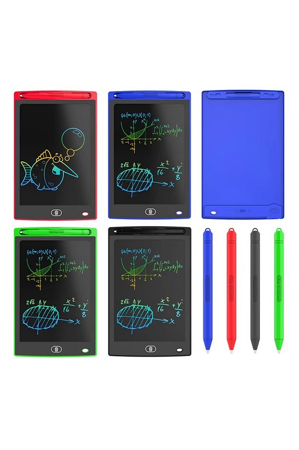 çocuklar için hediye Renkli LCD ekran elektronik eğitim çizim tableti boyama yazma tableti el yazısı - 5