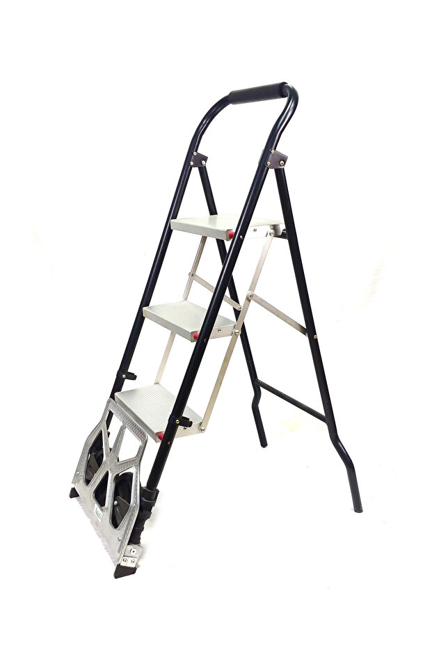 3 Basamaklı Merdiven ve Taşıma Arabası - 3