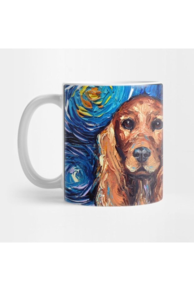 Red Cocker Spaniel Starry Night Mug, Gift, Dowry, Presentation