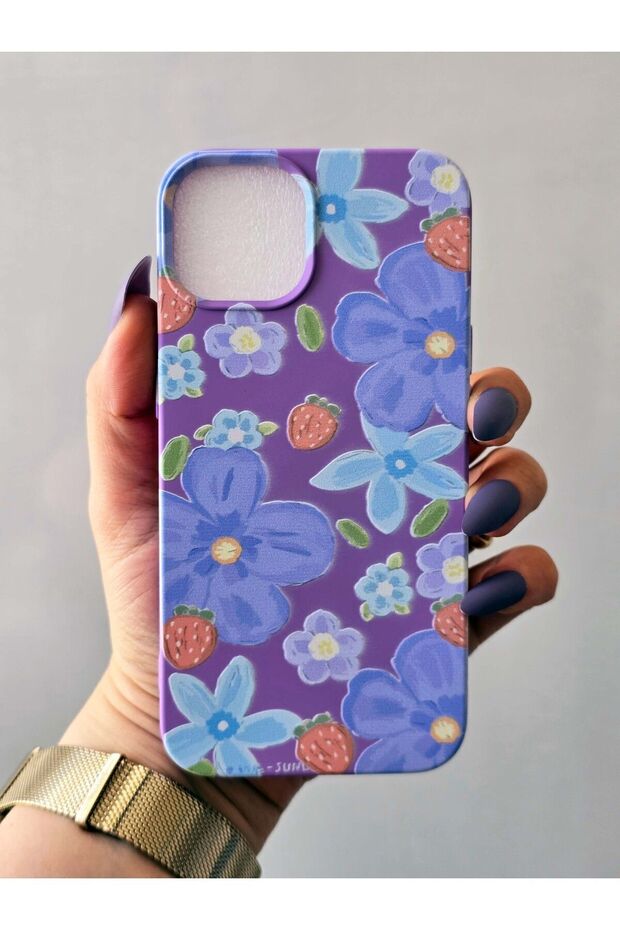 iPhone 13/14 Compatible Velvet Printed Launch Case - 2
