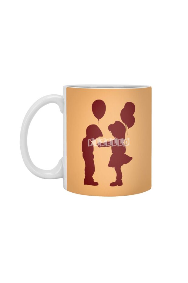 Balloon Adventure White Cup, Gift, Dowry, Presentation Holder