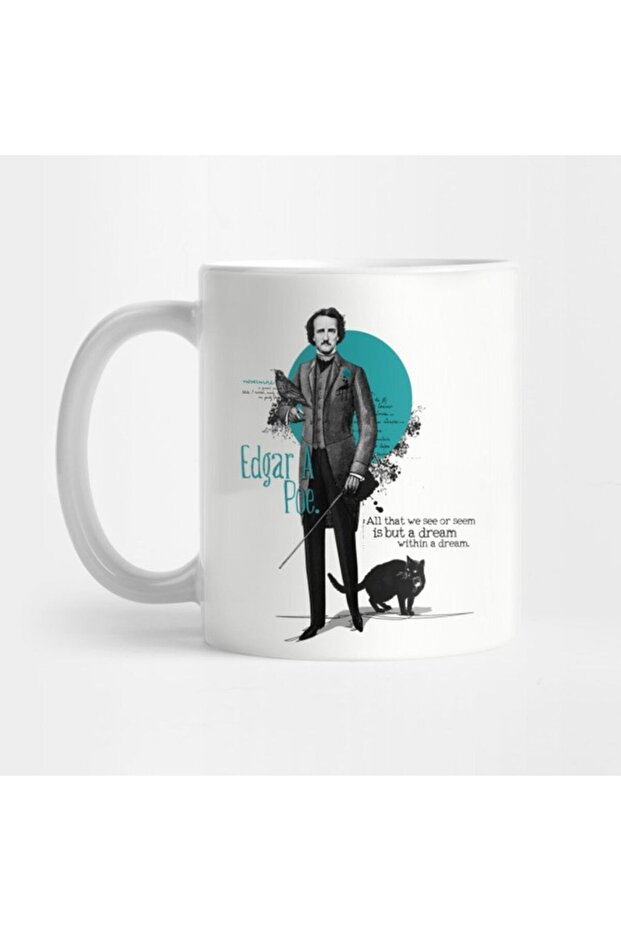 Edgar Allan Poe Mug, Gift, Dowry, Presentation Holder