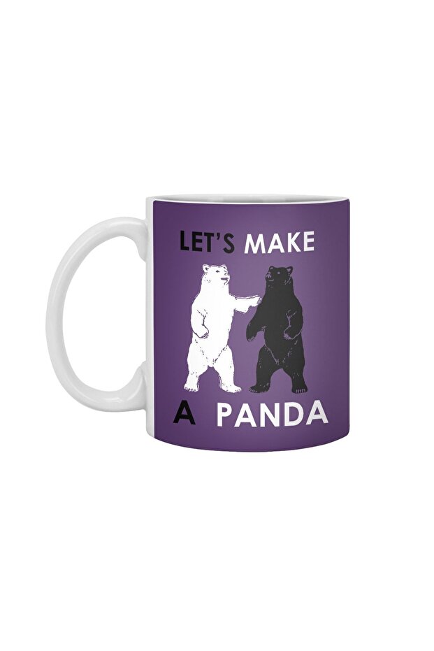 Let's Make A Panda Shirt Funny Polar Bear Black Bear White Cup