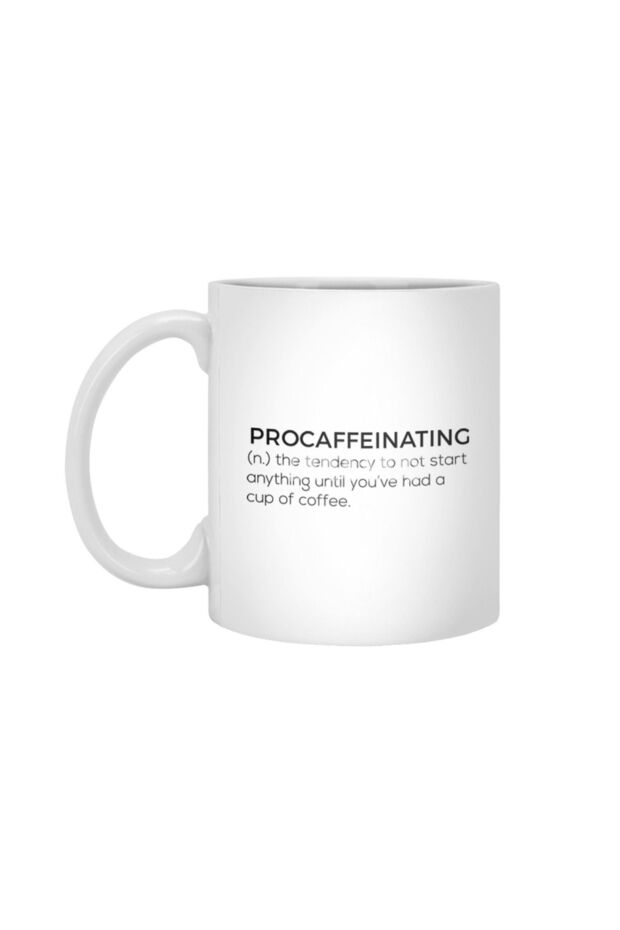 Procaffeinating White Mug, Gift, Dowry, Presentation Holder - 1