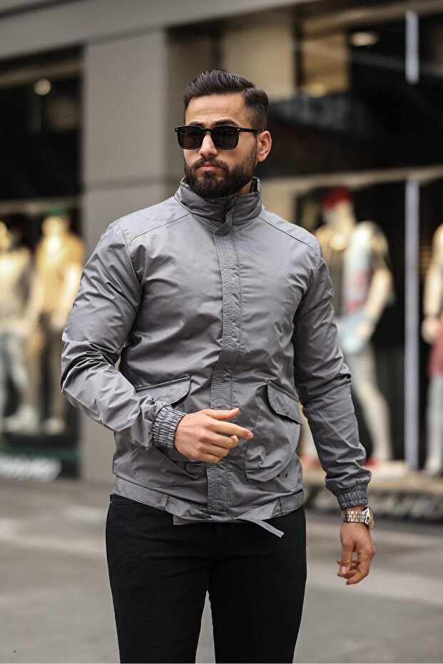 معطف واق من المطر أنثراسايت - 3