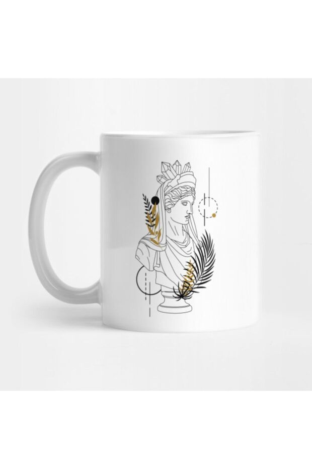 Demeter (ceres)Creative Illustration In Geometric And Line Art Style Mug