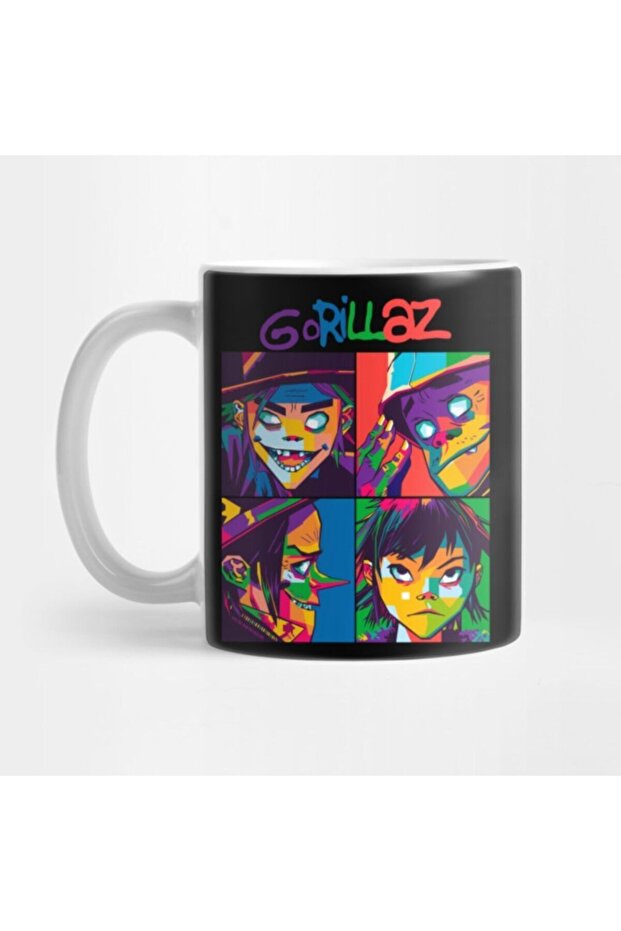 Pop Art Gorillaz Mug, Gift, Dowry, Presentation Holder