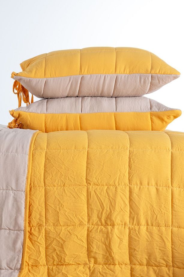 Tek Kişilik Yatak Örtüsü Takımı Yeni Nesil Comfort Set Hardal - 3