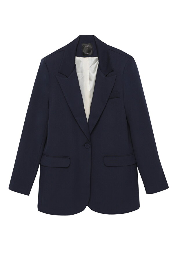 Blazer Ceket Lacivert - 2