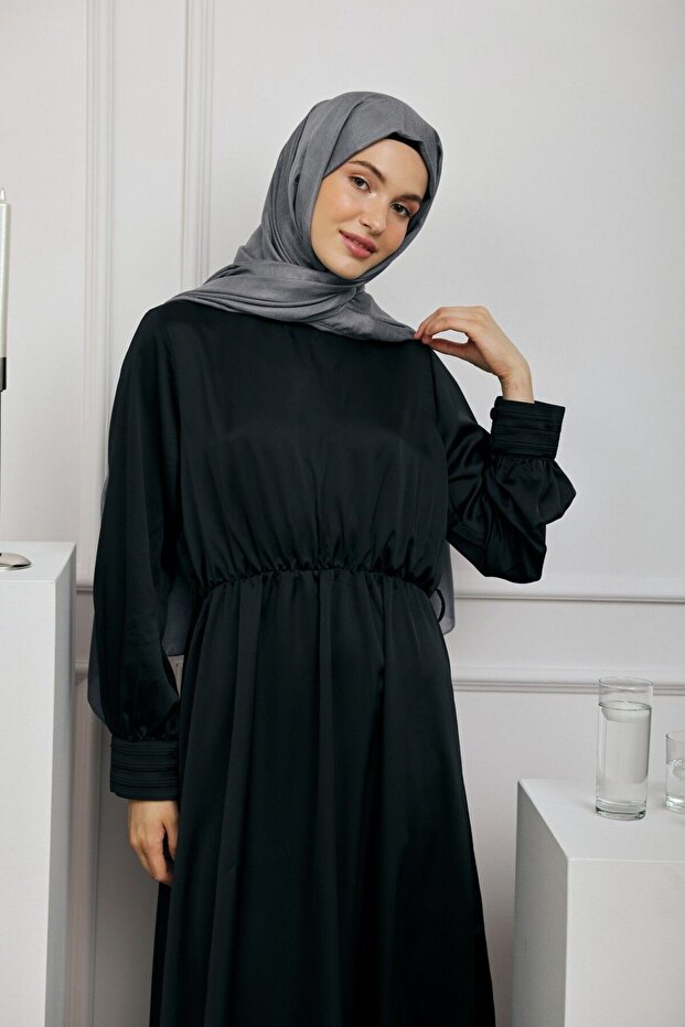 Düz Monogram Serisi Şal Duman - 2