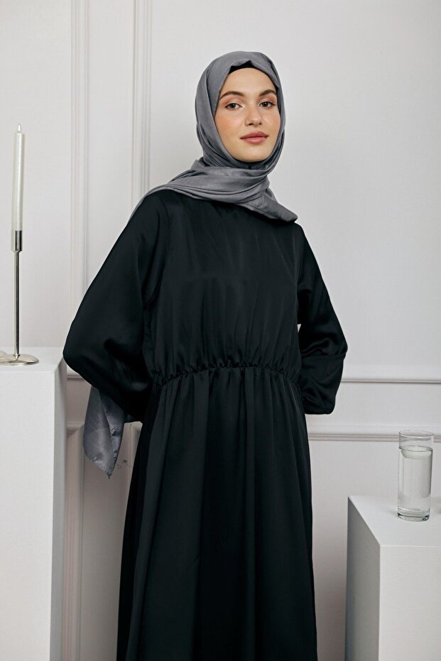 Düz Monogram Serisi Şal Duman - 1