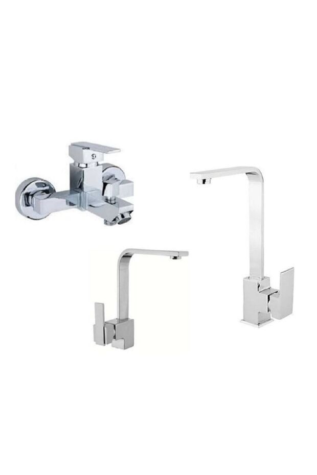 Neptün Kare Krom Batarya Seti - 1