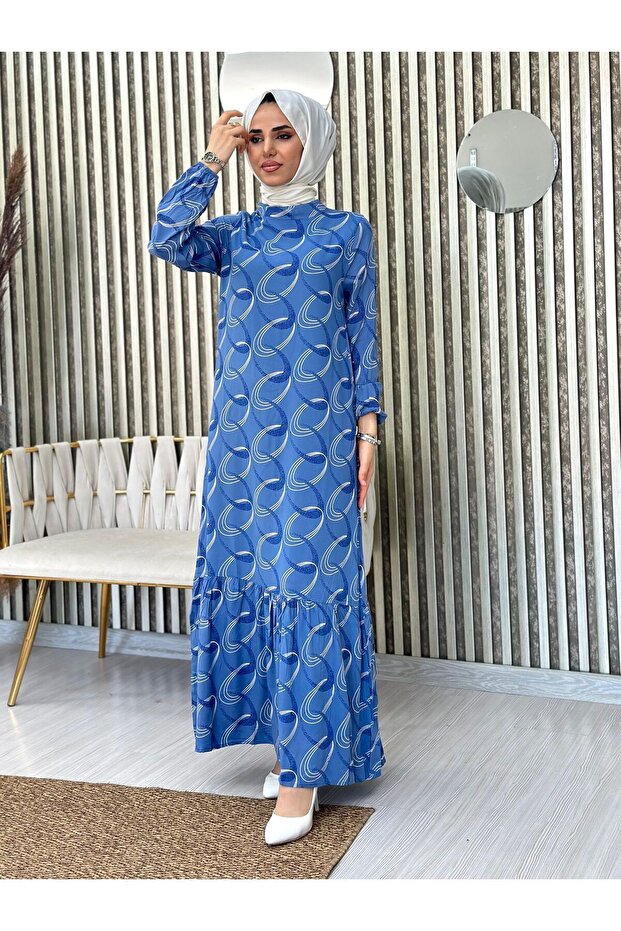 فستان صيفي منقوش من فيسكون - 1