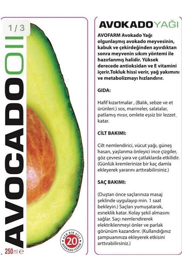 Vegan Avokado Yağı 2 X 250 ml - 2