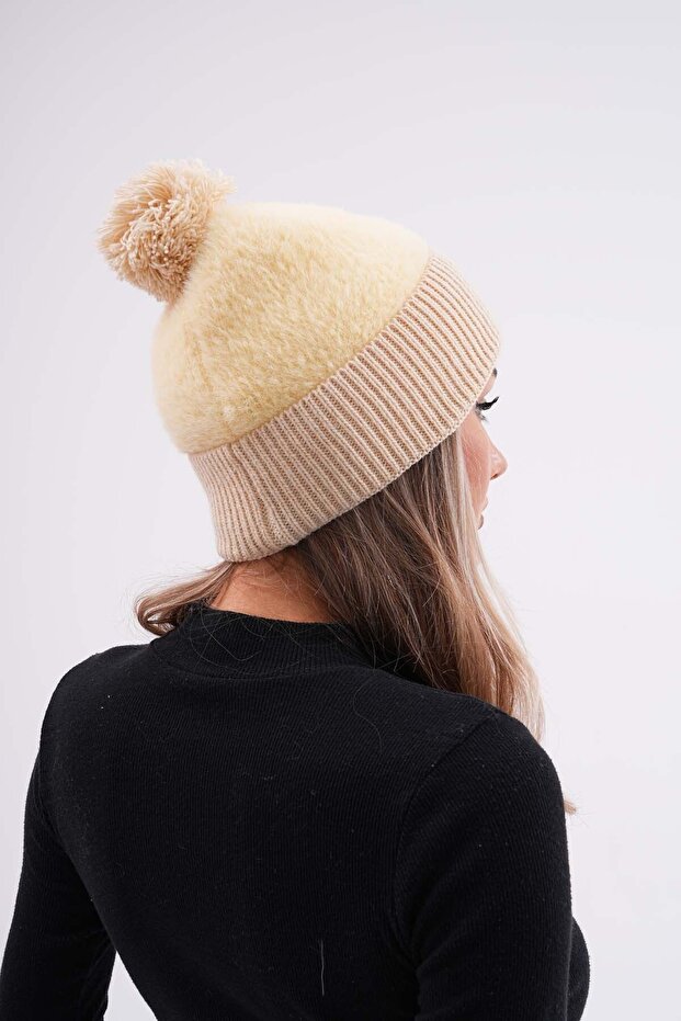 Peluş Ponponlu Bere - 6