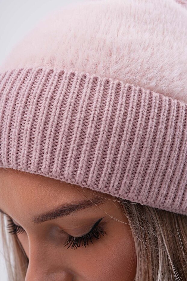 Peluş Ponponlu Bere - 8