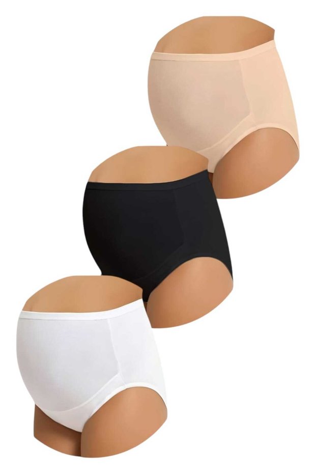 Women's Cotton Flexible Maternity and Maternity Panties Set of 3
