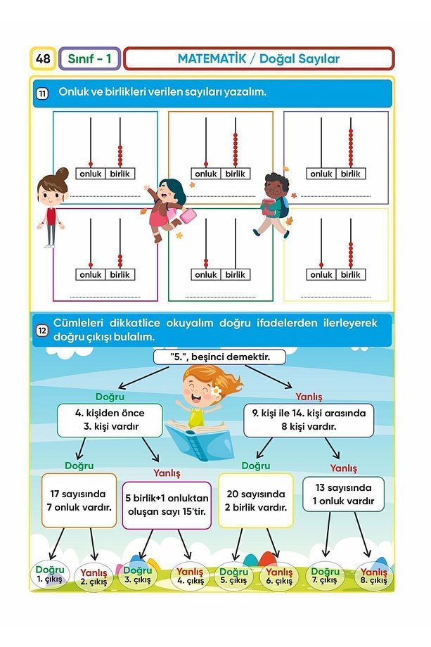 ZOZİ 1.Sınıf SÜPER SET (Mat S. Bankası - Bulmacalarla Mat - Mat Problemleri - 1den 2ye Not Defteri) - 4