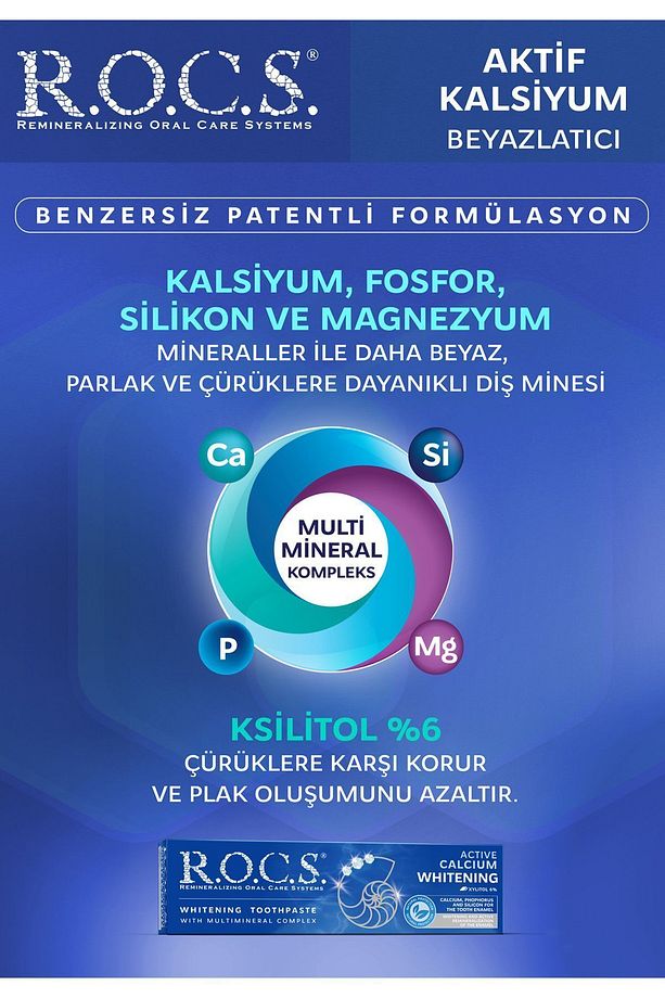 Aktif Kalsiyum Beyazlatıcı Diş Macunu – 94g - 2