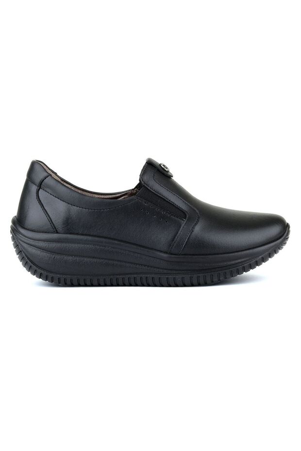 54371 Model Anatomical Sole Genuine Leather Winter Women's Shoes - Bone Protrusion Special