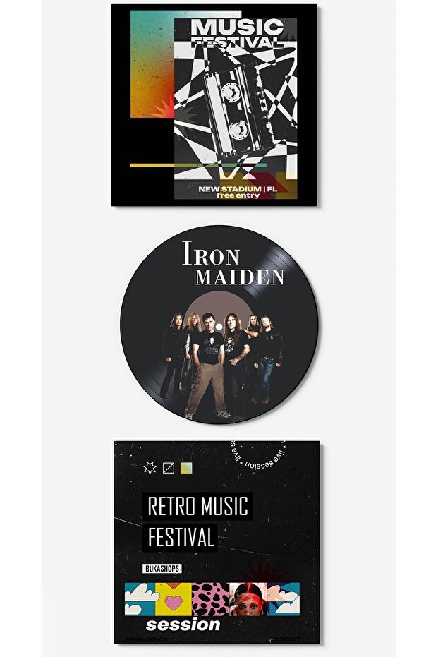 Iron Maiden Plak Duvar Dekoru - 1