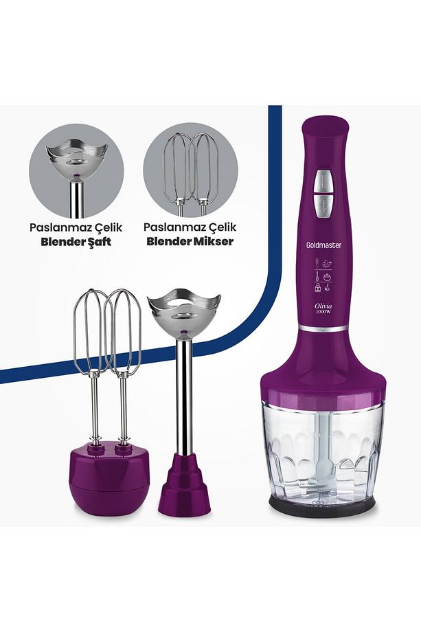 Olıvıa In-6204 Blender Set Mor - 2