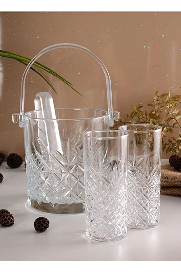Timeless Raki Glass - Ice Bucket Raki Glass Set 6 Pcs.