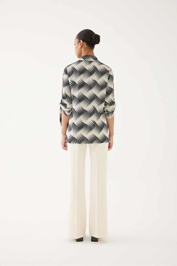 قميص فيسكوز منقوش - 2