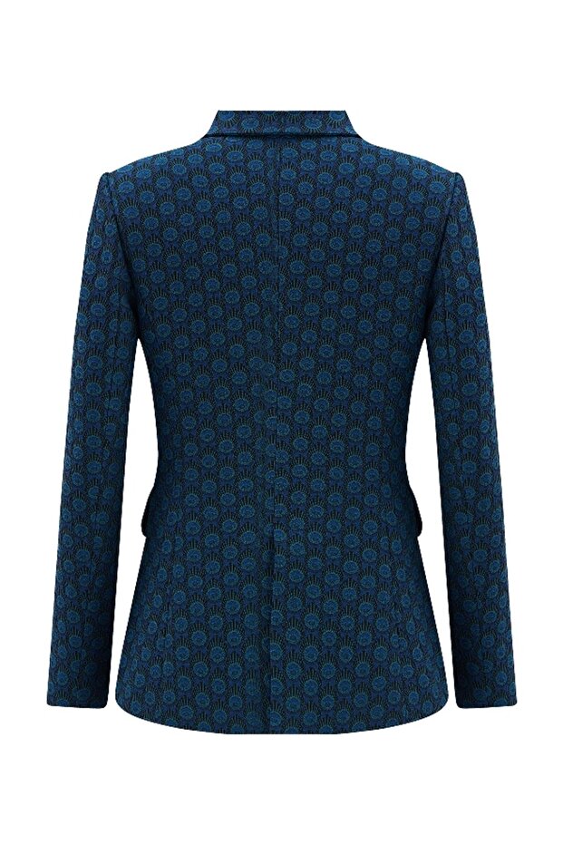 سترة منقوشة بقصة ضيقة - 6