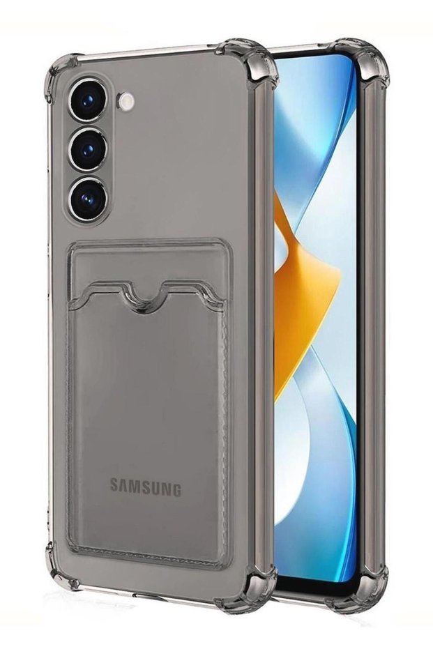 Samsung Galaxy S23 Case Shock Absorbing Corner Protection Silicone Cover with Card Holder Wallet