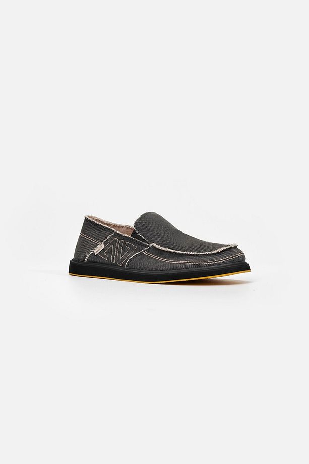 1331 Linen Espadril Keten Erkek Ayakkabı Siyah - 2