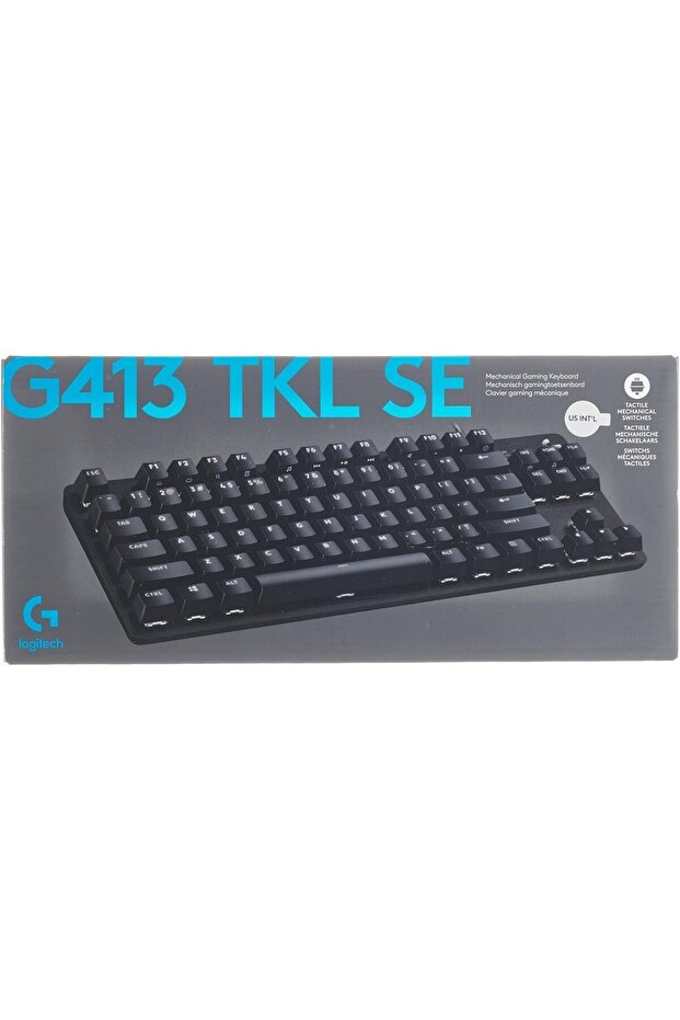 G413 TKL SE Mechanical Gaming Keyboard Compact Backlit with Tactile Switches, Black - 5