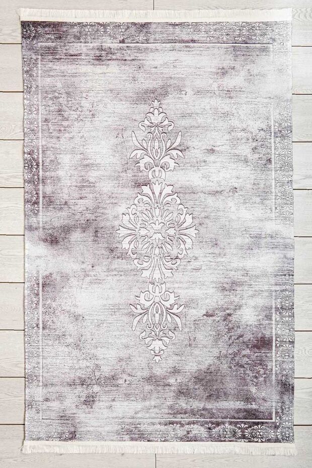 Purple Avangarde Carpet Washable Chenille Machine Carpet Fringed Non-Slip Base Living Room Carpet 7403