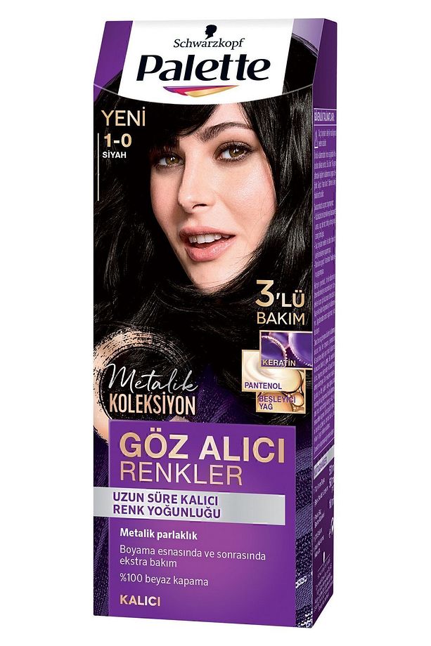 Göz Alıcı Renkler Saç Boyası No: 1.0 Siyah - 2