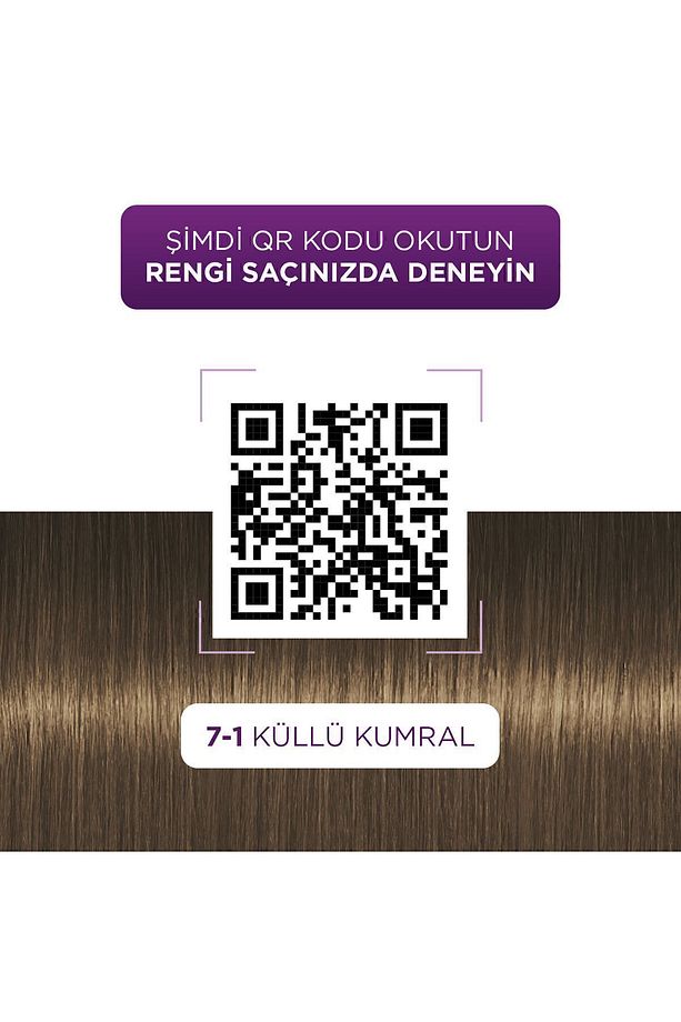 Göz Alıcı Renkler Küllü Kumral 7.1 Saç Boyası - 3