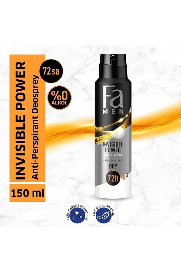 Men Invisible Power Deosprey X 3 Adet - 2