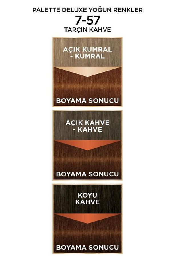 Deluxe Yoğun Renkler 7-57 Tarçın Kahve X 2 Adet Saç Boyası - 4