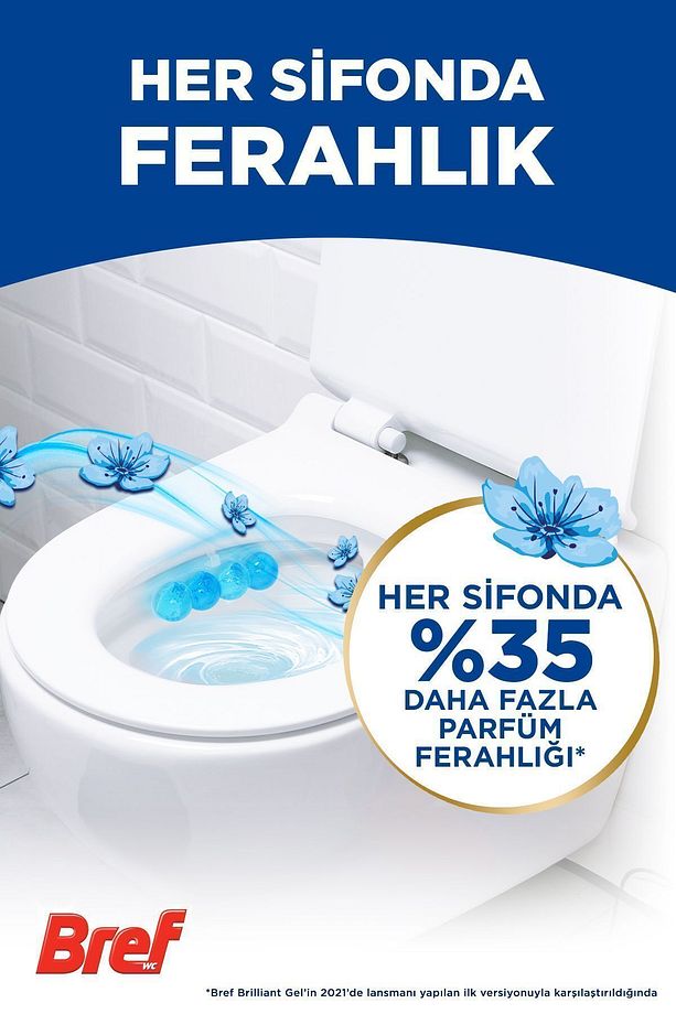 Wc Brilliant Gel Duopack Klozet Bloğu 2 Okyanus 1 Çiçek, 3 X 2'li Paket - 5