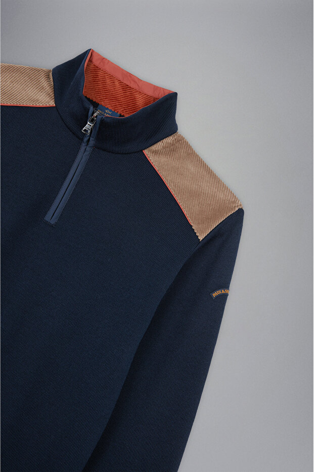 MEN'S ZIPPED PULLOVER C.W. WOOL - 6