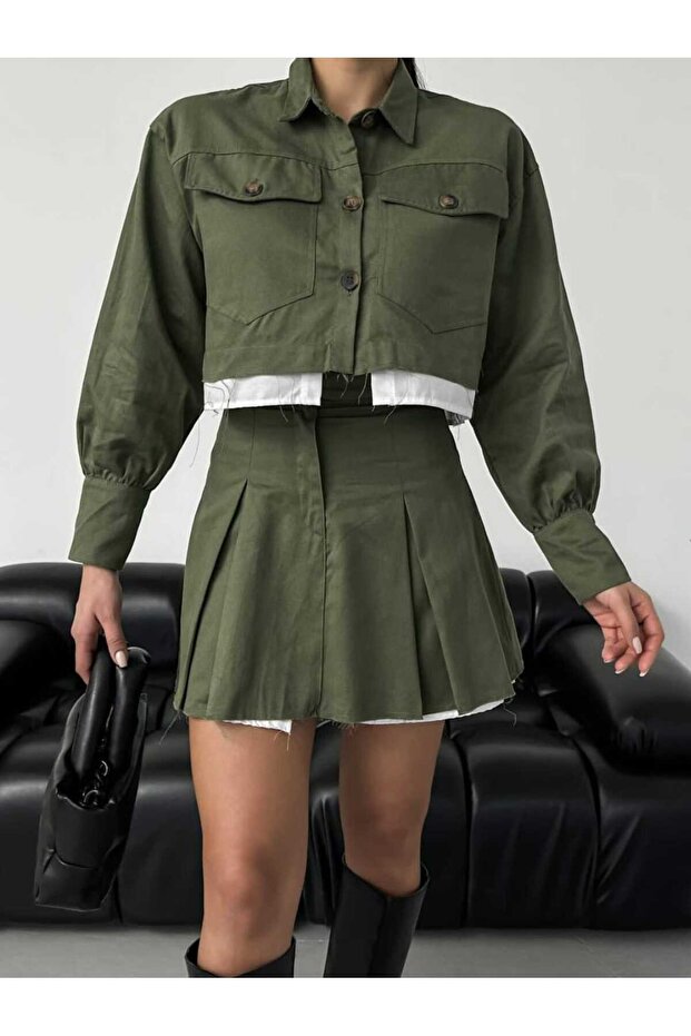 Skirted Suit Set - 3