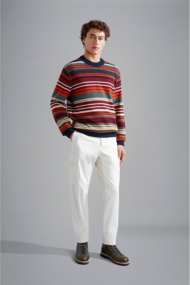 MEN'S KNITTED ROUNDNECK C.W. WOOL - 4