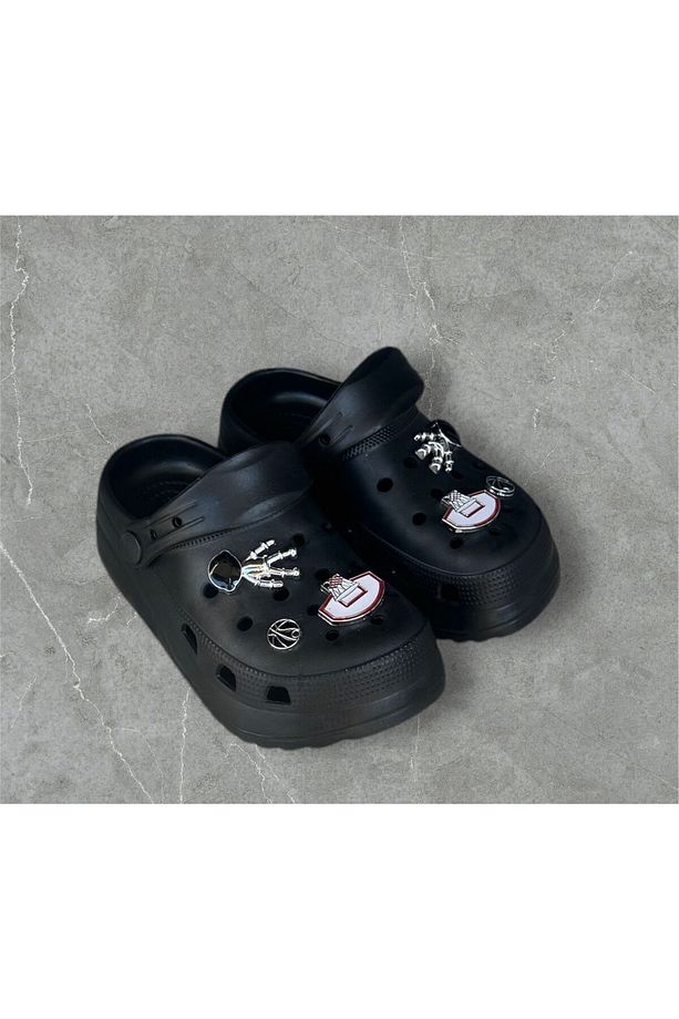 erkek çocuk siyah soft yumuşak taban terlik sandalet - 1
