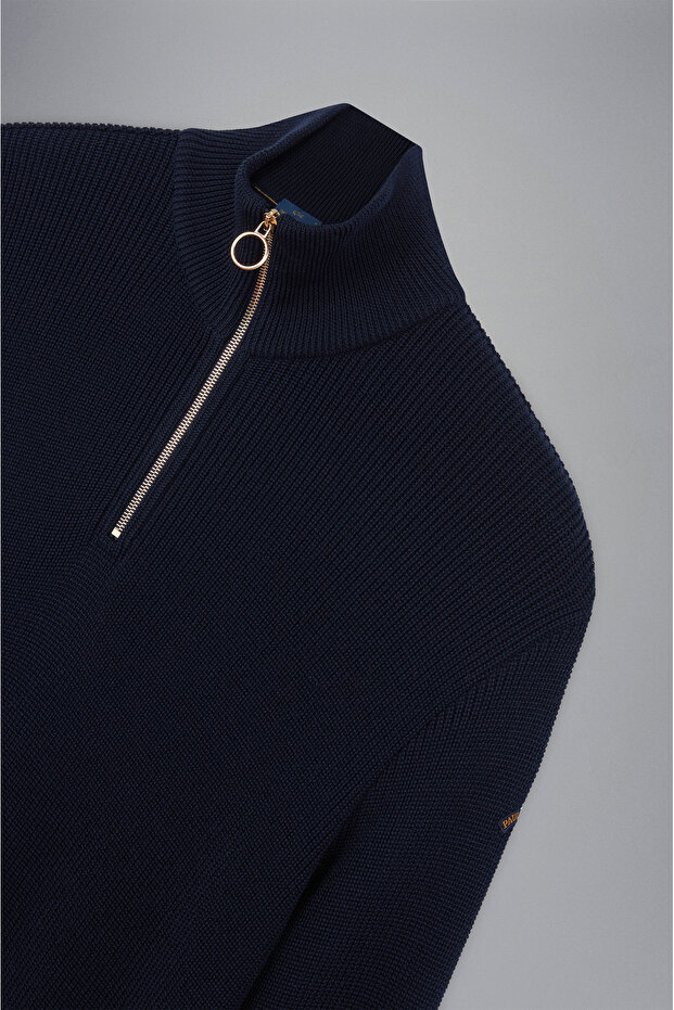 MEN'S ZIPPED PULLOVER C.W. WOOL - 6