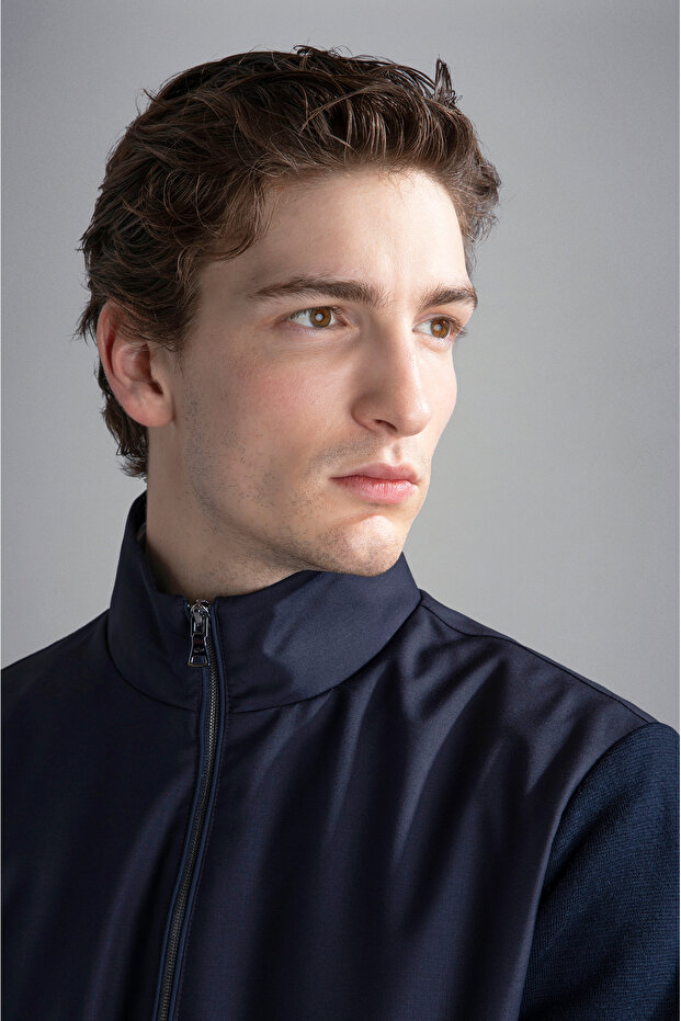 MEN'S ZIPPED PULLOVER C.W. WOOL - 3