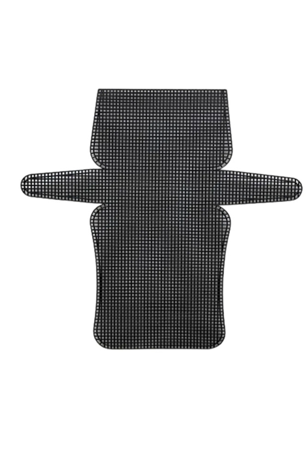 Black plastic canvas for purse making 43 x 22 cm
