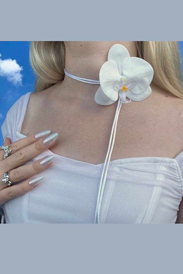 Orkide Choker Kolye - 3