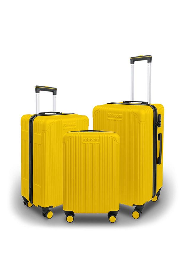 Skyline Abs Valiz 3 lü Set Sarı - 1