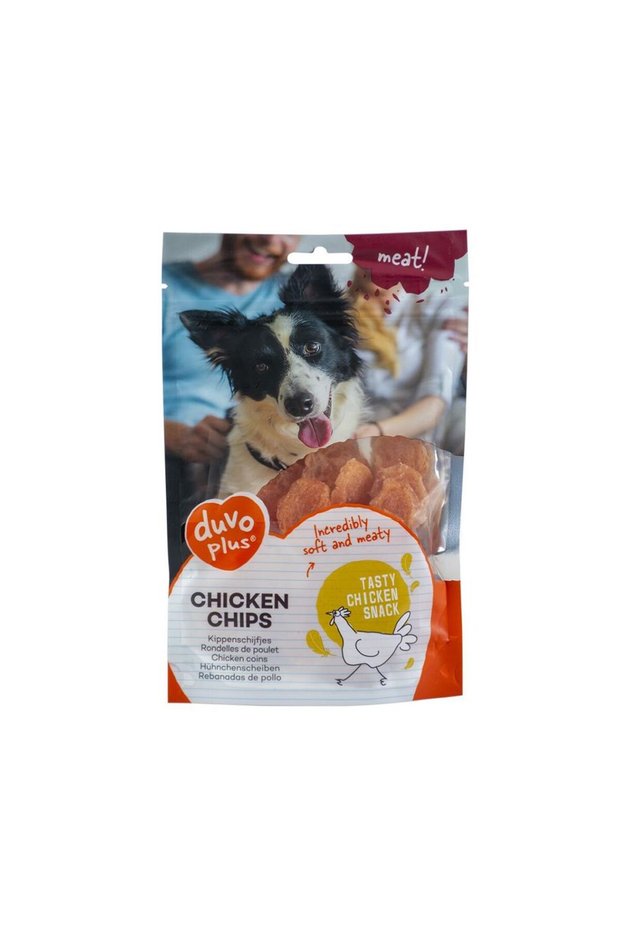 Plus Chicken Chips Dog Snacks, 80g