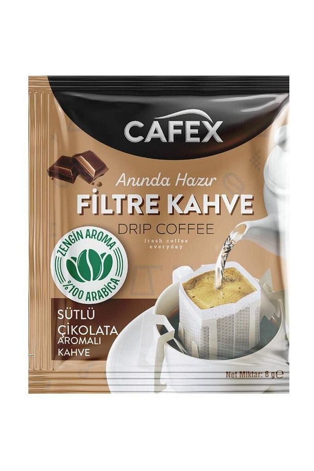 Sütlü Çikolata Aromalı Tek Içimlik Filtre Kahve 8 gr - 1